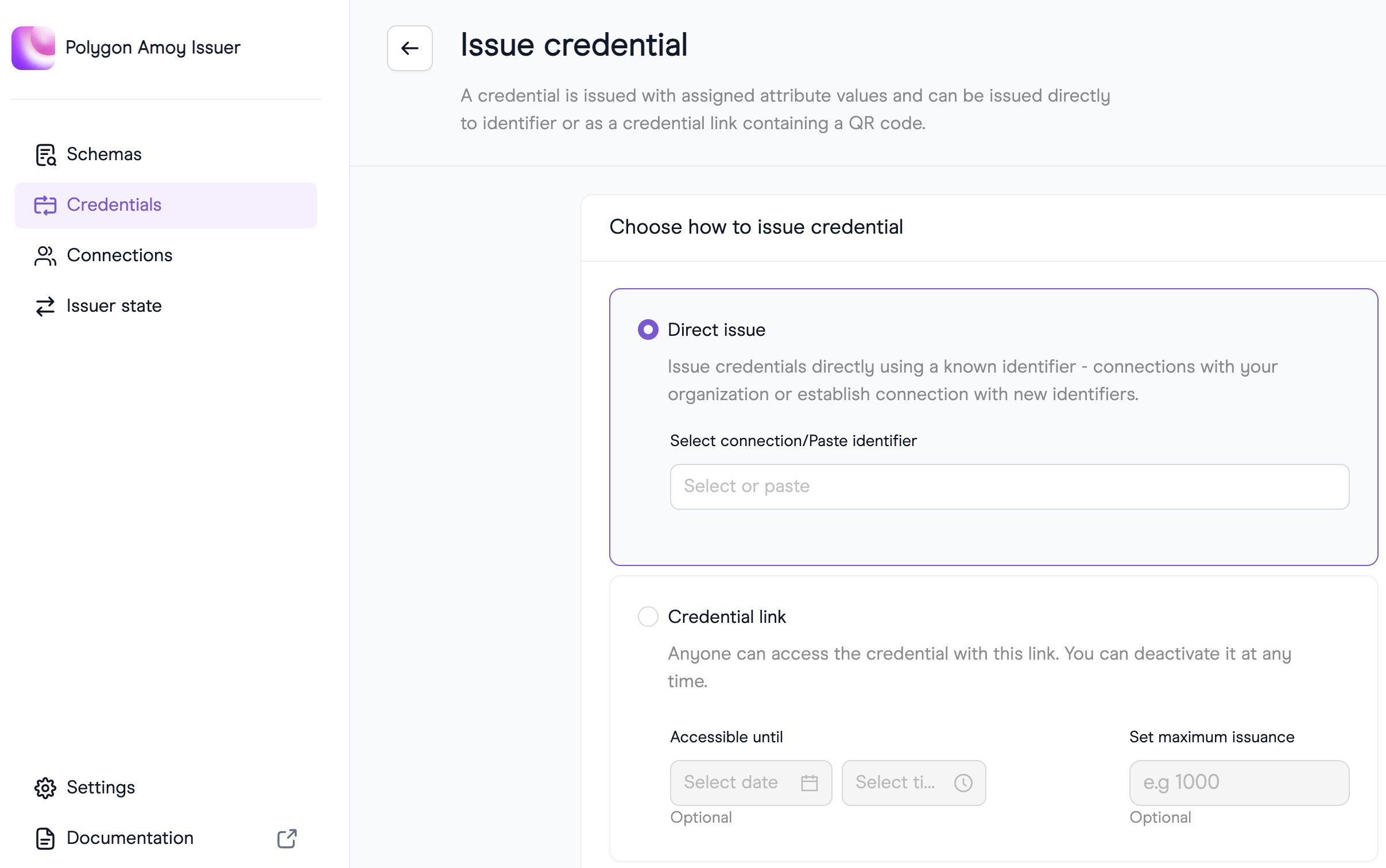 Issue Credentials to a known DID