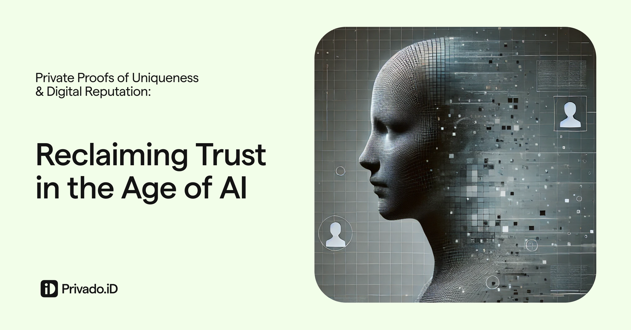 Reclaiming Trust in the Age of AI: Private Proofs of Uniqueness and Digital Reputation